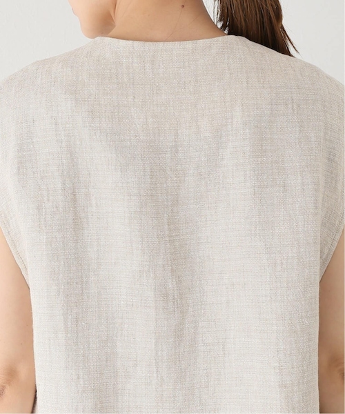 JOURNAL STANDARD relume（ジャーナルスタンダード　レリューム）の「《予約》リネンベスト◆（ジャケット/アウター・ベージュ/(027)/フリー/在庫あり）」の12枚目の写真