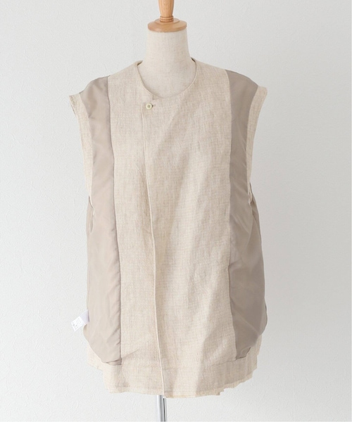 JOURNAL STANDARD relume（ジャーナルスタンダード　レリューム）の「《予約》リネンベスト◆（ジャケット/アウター・ベージュ/(027)/フリー/在庫あり）」の19枚目の写真