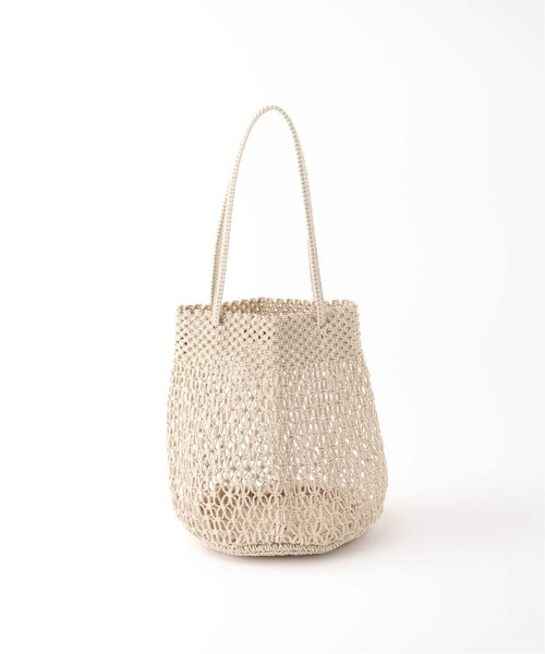 JOURNAL STANDARD relume（ジャーナルスタンダード　レリューム）の「《予約》マクラメバッグ◆（バッグ・ブラック/(001)/フリー/在庫あり）」の11枚目の写真