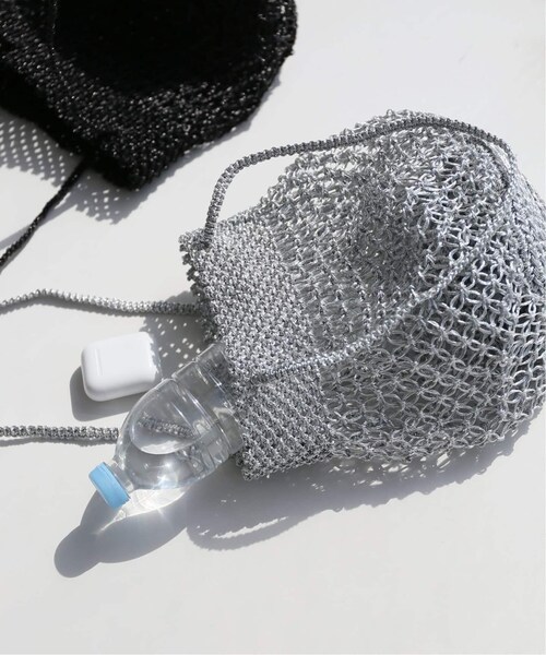 JOURNAL STANDARD relume（ジャーナルスタンダード　レリューム）の「《予約》マクラメバッグ◆（バッグ・ブラック/(001)/フリー/在庫あり）」の4枚目の写真