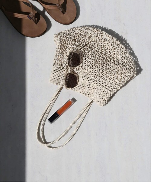 JOURNAL STANDARD relume（ジャーナルスタンダード　レリューム）の「《予約》マクラメバッグ◆（バッグ・ブラック/(001)/フリー/在庫あり）」の2枚目の写真