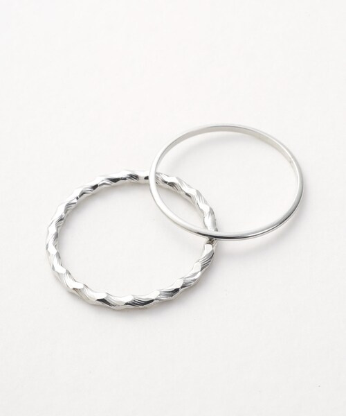 Lattice(Lattice)の「2連シンプルリング(リング・レディース・ゴールド/シルバー・0)」の1枚目の写真