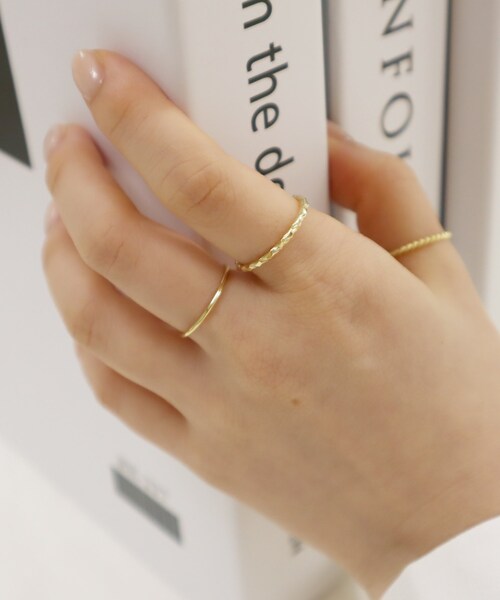 Lattice(Lattice)の「2連シンプルリング(リング・レディース・ゴールド/シルバー・0)」の2枚目の写真