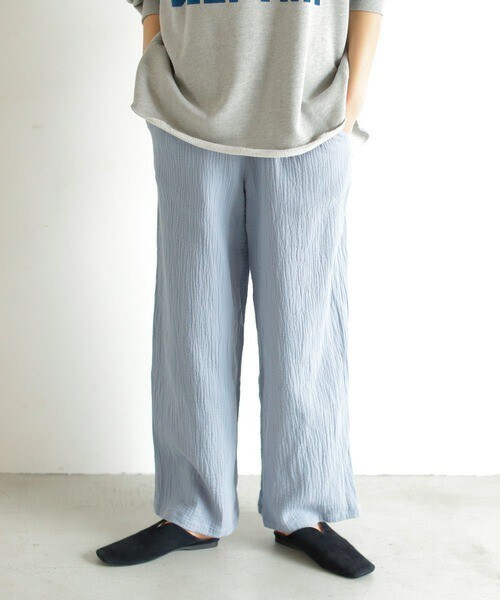 Auntie Rosa Holiday（アンティローザホリデー）の「ガーゼルーズパンツ（その他パンツ・レディース・ホワイト/ブラック/レッド/ブラウン/グリーン/ブルー/パープル/イエロー/オレンジ・FREE）」の5枚目の写真