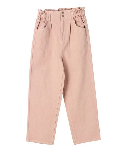 earth music&ecology（アースミュージックアンドエコロジー）の「ハイウエストデニムパンツ（パンツ・アイボリー/ピンク/ラベンダー・S/M）」の10枚目の写真