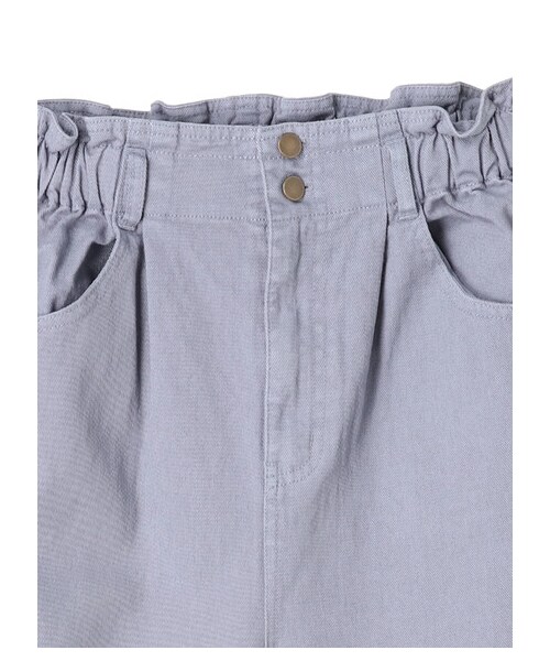 earth music&ecology（アースミュージックアンドエコロジー）の「ハイウエストデニムパンツ（パンツ・アイボリー/ピンク/ラベンダー・S/M）」の3枚目の写真