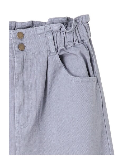 earth music&ecology（アースミュージックアンドエコロジー）の「ハイウエストデニムパンツ（パンツ・アイボリー/ピンク/ラベンダー・S/M）」の4枚目の写真