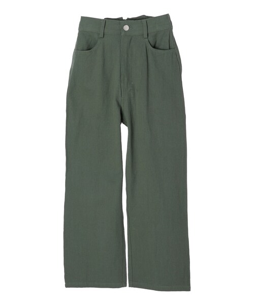 earth music&ecology(アースミュージックアンドエコロジー)の「SLP-バックレースアップパンツ(パンツ・アイボリー/ベージュ/カーキ・F)」の9枚目の写真