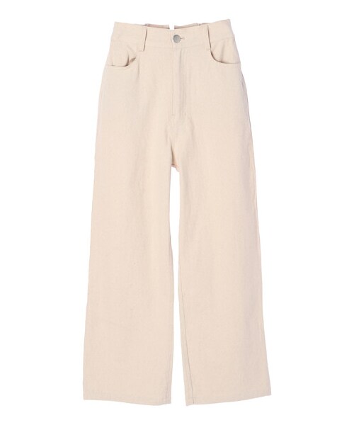 earth music&ecology(アースミュージックアンドエコロジー)の「SLP-バックレースアップパンツ(パンツ・アイボリー/ベージュ/カーキ・F)」の7枚目の写真