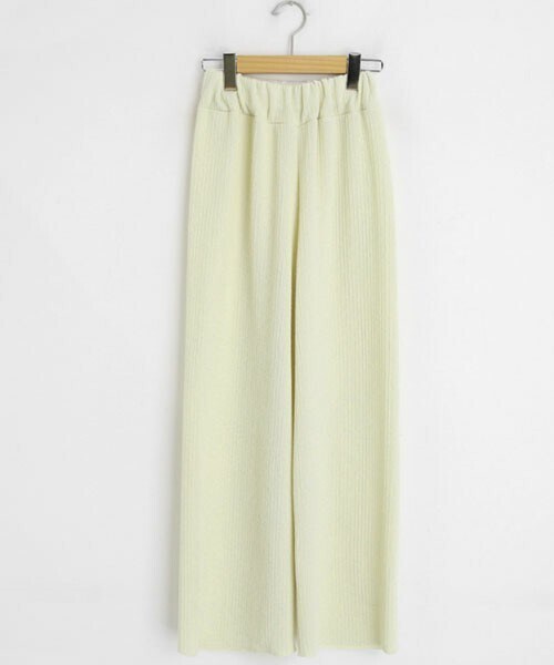 DHOLIC(ディーホリック)の「リブストレッチパンツ(その他パンツ・レディース・ブラウン/ホワイト/ベージュ/グリーン/ブラック・FREE)」の2枚目の写真