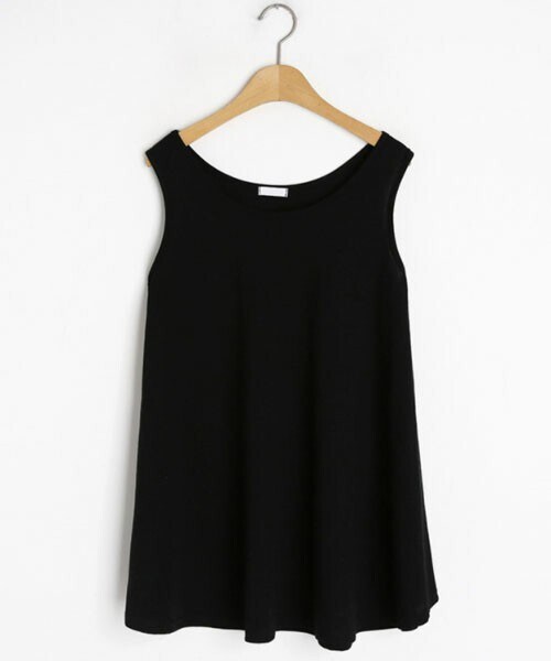 DHOLIC（ディーホリック）の「フレアスリーブレス（タンクトップ・レディース・ホワイト/ベージュ/ブラック/グレー・FREE）」の2枚目の写真