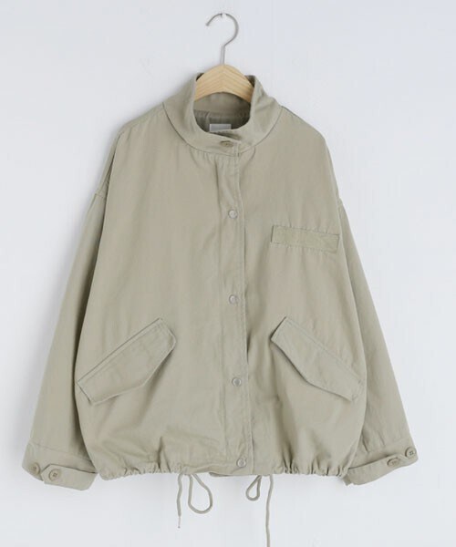 DHOLIC（ディーホリック）の「ドロストミリタリージャンパー（その他アウター・レディース・ベージュ/グリーン/ブラック・FREE）」の3枚目の写真