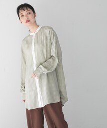 LOWRYS FARM | キカガラスタンドカラーシャツ(トップス)