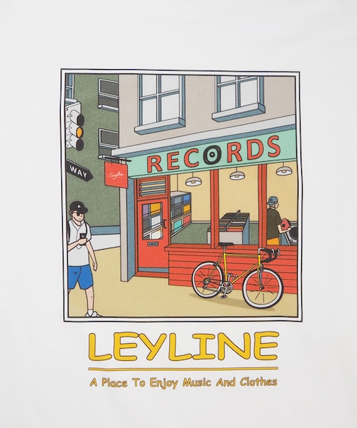 Leyline（レイライン）の「Record Store l/s tee（Tシャツ/カットソー・レディース・ホワイト・M/L/XL）」の3枚目の写真