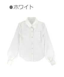 Bobon21 | 角襟ワンポケット定番シャツ-全１色-(シャツ/ブラウス)