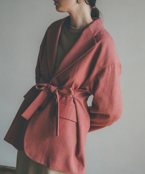 専用【CLANE/クラネ】MIX COLOR BELT JACKET 松本恵奈のMUST BUY- CLANEのお気に入りアイテム紹介 “MIX COLOR