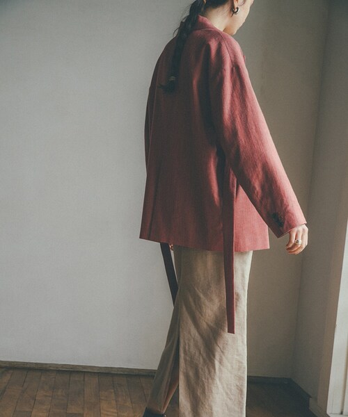 専用【CLANE/クラネ】MIX COLOR BELT JACKET 松本恵奈のMUST BUY- CLANEのお気に入りアイテム紹介 “MIX COLOR