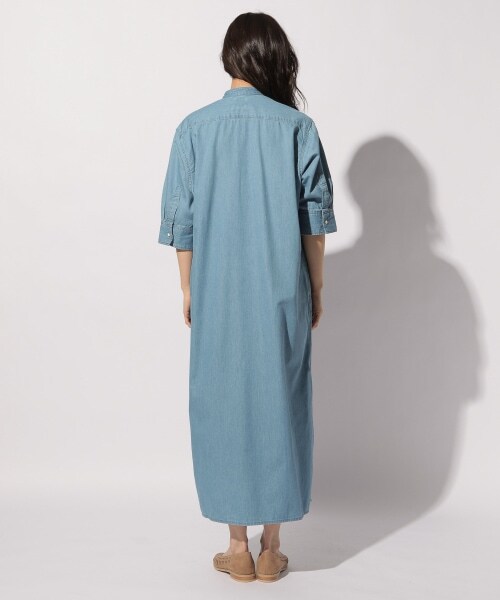 BAYFLOW（ベイフロー）の「≪予約≫バンドカラーシャツワンピース（ワンピース/ドレス・ライトブルー/ネイビー）」の11枚目の写真