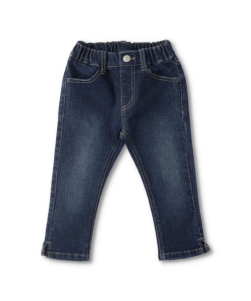 BRANSHES（ブランシェス）の「プレミアムストレッチデニムカプリパンツ（デニムパンツ・キッズ・ブルー/ネイビーブルー/オフホワイト・90cm～150cm）」の2枚目の写真
