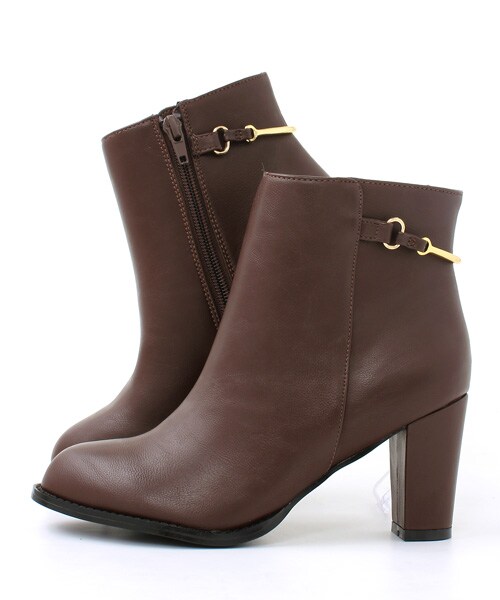 RANDA（ランダ）の「ビットデザインショートブーツ/KB3794（ショートブーツ・レディース・ダークブラウン/ブラック/ネイビー・S/M/L/LL）」の8枚目の写真