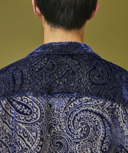 JieDa JieDa(ジエダ) / OPAL OPEN COLLAR SHIRT LS (BLACK