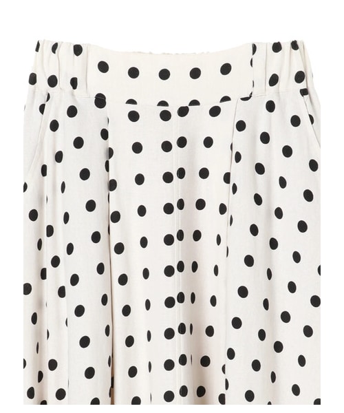 Green　Parks（グリーンパークス）の「・furry rate ドットタックスカート（スカート・ブラック/ナチュラル/モカ・F）」の10枚目の写真