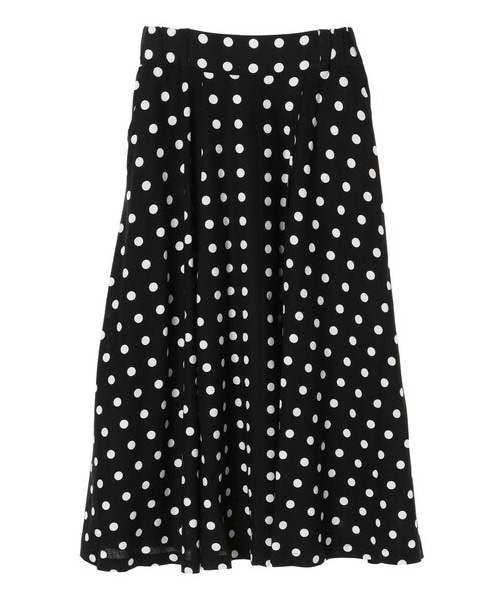 Green　Parks（グリーンパークス）の「・furry rate ドットタックスカート（スカート・ブラック/ナチュラル/モカ・F）」の13枚目の写真