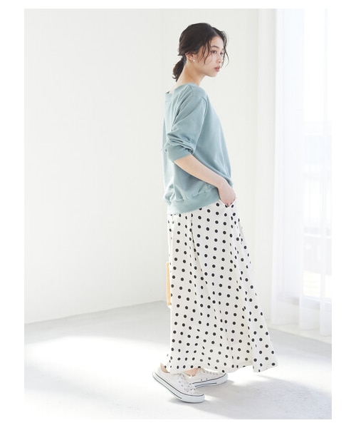 Green　Parks（グリーンパークス）の「・furry rate ドットタックスカート（スカート・ブラック/ナチュラル/モカ・F）」の3枚目の写真