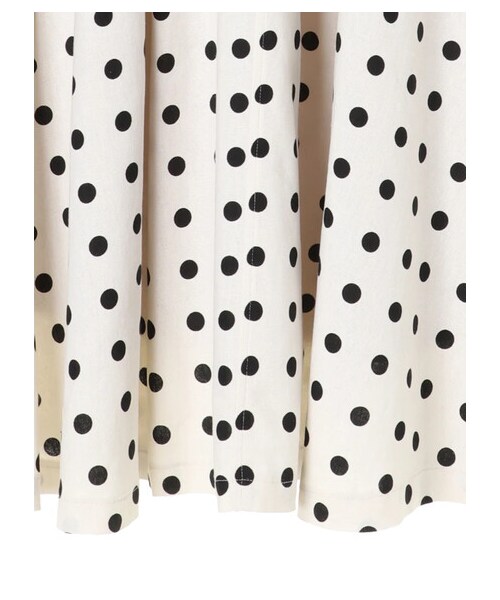 Green　Parks（グリーンパークス）の「・furry rate ドットタックスカート（スカート・ブラック/ナチュラル/モカ・F）」の12枚目の写真