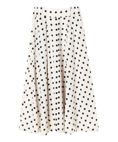 Green　Parks（グリーンパークス）の「・furry rate ドットタックスカート（スカート・ブラック/ナチュラル/モカ・F）」の14枚目の写真