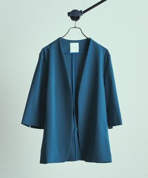 Lui's | 【2×2 セットアップシリーズ 21Summer】 5分袖ノーカラージャケット(テーラードジャケット)