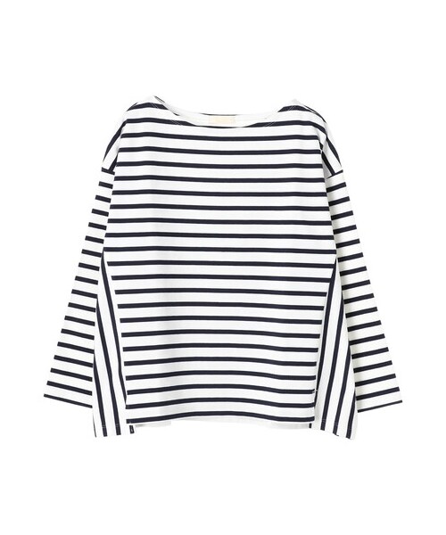 earth music&ecology(アースミュージックアンドエコロジー)の「サイド切替ボーダープルオーバー(トップス・ブラック/ベージュ/ブルー/ネイビー・F)」の18枚目の写真