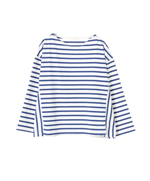 earth music&ecology(アースミュージックアンドエコロジー)の「サイド切替ボーダープルオーバー(トップス・ブラック/ベージュ/ブルー/ネイビー・F)」の21枚目の写真