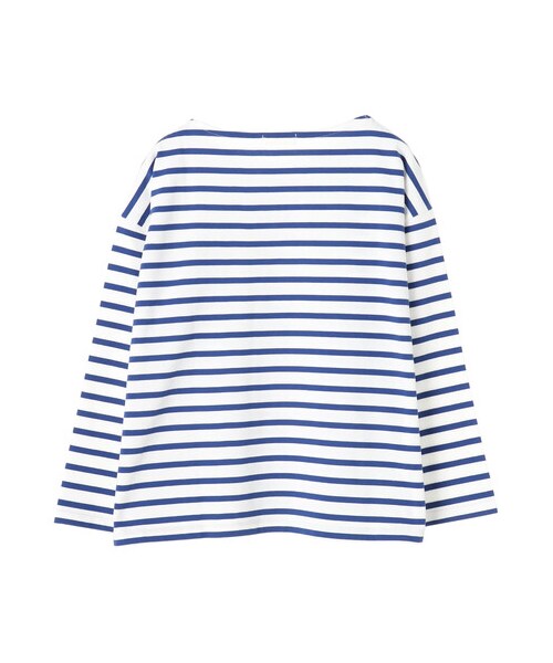 earth music&ecology(アースミュージックアンドエコロジー)の「サイド切替ボーダープルオーバー(トップス・ブラック/ベージュ/ブルー/ネイビー・F)」の11枚目の写真