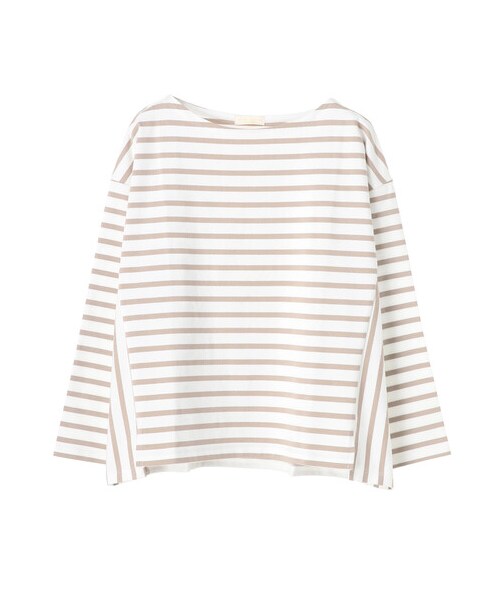 earth music&ecology(アースミュージックアンドエコロジー)の「サイド切替ボーダープルオーバー(トップス・ブラック/ベージュ/ブルー/ネイビー・F)」の16枚目の写真