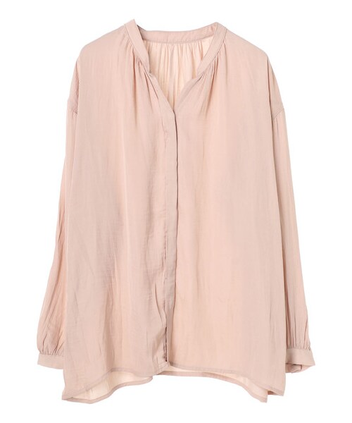 earth music&ecology（アースミュージックアンドエコロジー）の「ヴィンテージサテンブラウス（トップス・アイボリー/ブラック/ベージュ/ブラウン/ライトカーキ/ピンクベージュ・F）」の17枚目の写真