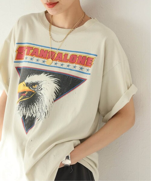 JOURNAL STANDARD(ジャーナルスタンダード)の「【STAND ALONE/スタンド アローン】イーグルヴィンテージTシャツ(その他・グレーB/フリー)」の3枚目の写真
