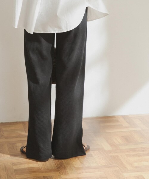 FORK&SPOON（フォークアンドスプーン）の「FORK&SPOON ストライプサーマルカットパンツ（その他・レディース・OFF/BLACK/S.BLUE・one）」の22枚目の写真