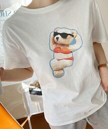 DHOLIC | ベアプリントTシャツ(Tシャツ/カットソー)