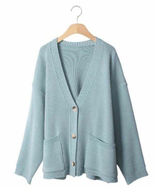 DHOLIC STYLE（ディーホリックスタイル）の「[lindashop] アウトポケットニットカーディガン（カーディガン/ボレロ・レディース・ベージュ/ブラック/グレー/ブルー/ブラウン・FREE）」の5枚目の写真