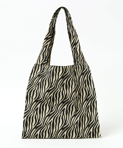 B.C STOCK（ベーセーストック）の「《予約》ゼブラ柄エコバッグセット◆（バッグ・ナチュラル/(016)/フリー/在庫あり）」の10枚目の写真