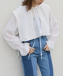 Kastane | 刺繍フラップ付き3WAYブラウス(シャツ/ブラウス)