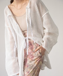 Kastane | メッシュBACK紐2WAYカーディガン(Tシャツ/カットソー)
