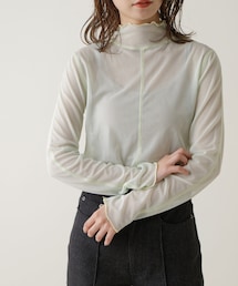 Kastane | チュールハイネックインナー(Tシャツ/カットソー)