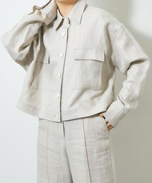 Whim Gazette（ウィムガゼット）の「リネンシャツブルゾン（ブルゾン