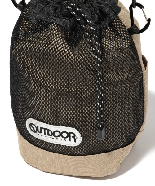 RAGEBLUE(レイジブルー)の「<OUTDOOR PRODUCTS>別注巾着/メッシュショルダーバッグ(バッグ・ホワイト/ブラック/ベージュ)」の12枚目の写真