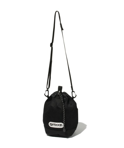 RAGEBLUE(レイジブルー)の「<OUTDOOR PRODUCTS>別注巾着/メッシュショルダーバッグ(バッグ・ホワイト/ブラック/ベージュ)」の5枚目の写真