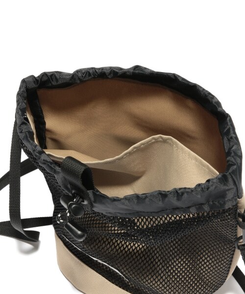 RAGEBLUE(レイジブルー)の「<OUTDOOR PRODUCTS>別注巾着/メッシュショルダーバッグ(バッグ・ホワイト/ブラック/ベージュ)」の15枚目の写真