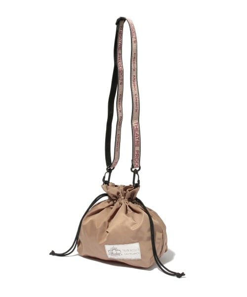 RAGEBLUE(レイジブルー)の「<THEATRE PRODUCTS>別注巾着/ショルダーバッグ(バッグ・ブラック/ベージュ)」の2枚目の写真