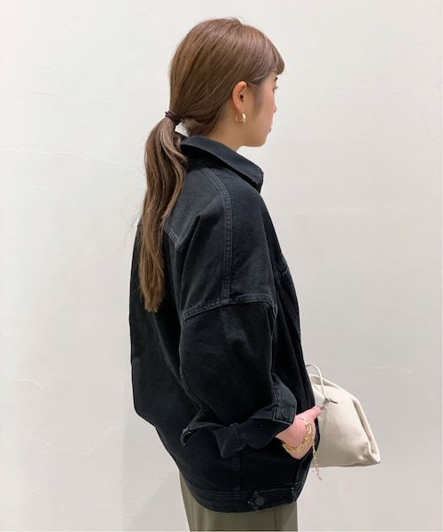 AP STUDIO ブラックオーバーサイズデニムジャケット AP STUDIO ブラック オーバーサイズ デニムジャケット - メルカリ